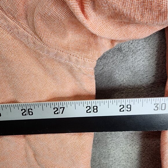 Mens Peach Eddie Bauer Legend Wash Shirt Button Up Cotton Long Sleeve Size XXL - Picture 6 of 8